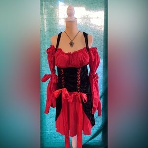 🎃 Halloween Costume Sexy Vixen Pirate Wench 🏴☠️ Size 3X/4X
